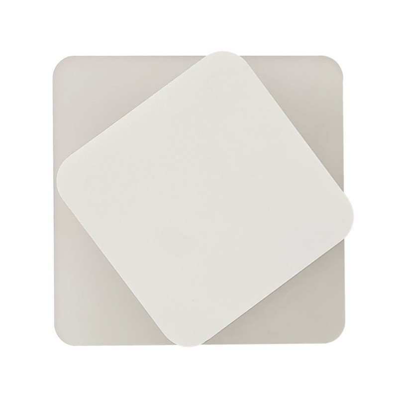Applique murale blanche en verre