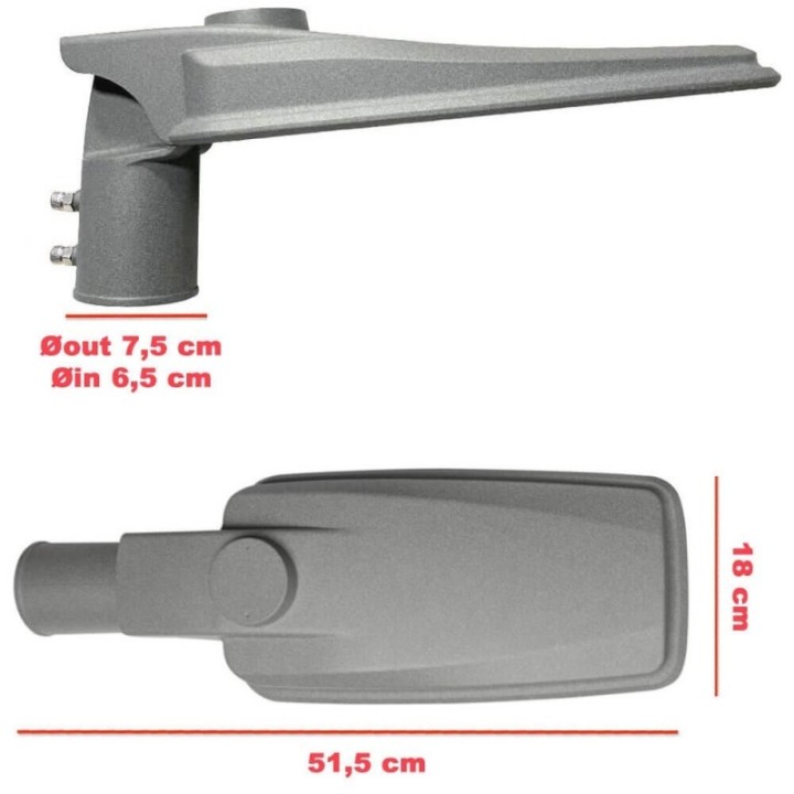 Réverbère LED 60W – Puce Bridgelux – 140lm/W – IP65