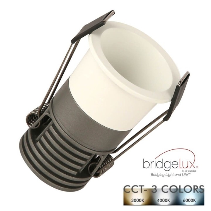 Mini spot LED 6W Blanc - Bridgelux - 40° - UGR11- CCT