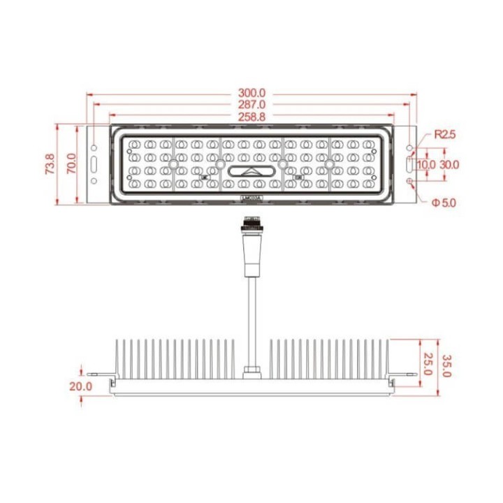 Projecteur LED 150W - Drivers Philips – Pour stade et terrain de sport