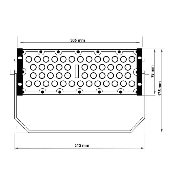 Projecteur LED 50W DOB OSRAM – SMD3030-3D 4000K, 60° ou 90°, aluminium