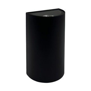 Applique murale LED 12W IP54 – Double éclairage décoratif – Aluminium noir