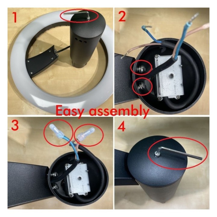 notice d'assemblage pour candélabre LED