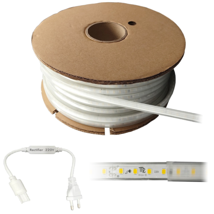 Bobine de chantier 50m étanche ruban LED