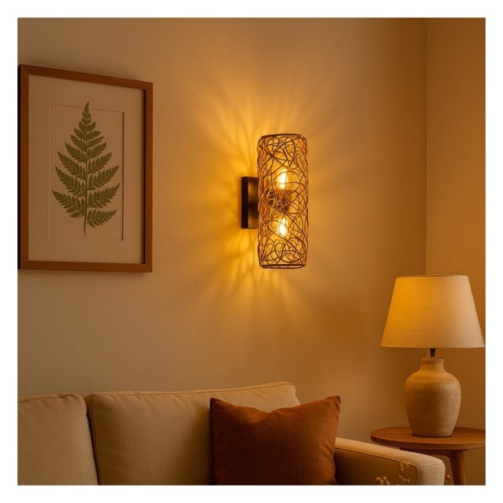 Applique murale LED - Éclairage cosy pour la chambre ou le salon.