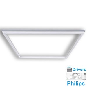 cadre contour lumineux LED pour faux palfond eclairage bureau