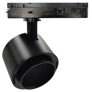 Spot LED Rail Monophasé 28W-40W - Noir - Optique réglable 24° ou 60° - UGR13 - CCT