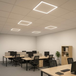 Cadre lumineux LED 60x60cm 40w pour faux plafond - Philips Drivers