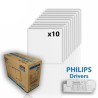 Lot de 10 dalles LED 40 watts 60x60 avec Drivers Philips - Garantie 5 ans