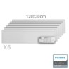 Dalles LED 120x30 cm - 40W - Driver Philips pack de 6 minimum