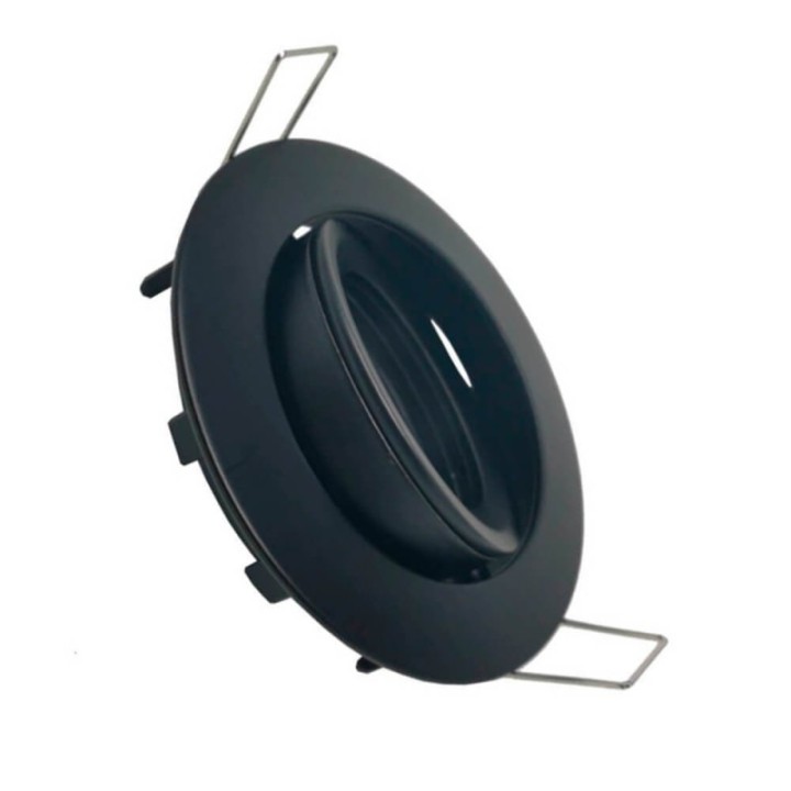 Anneau d'encastrement orientable noir GU10