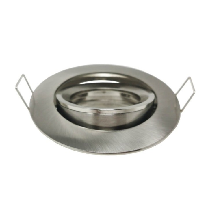 Anneau d'encastrement orientable inox GU10