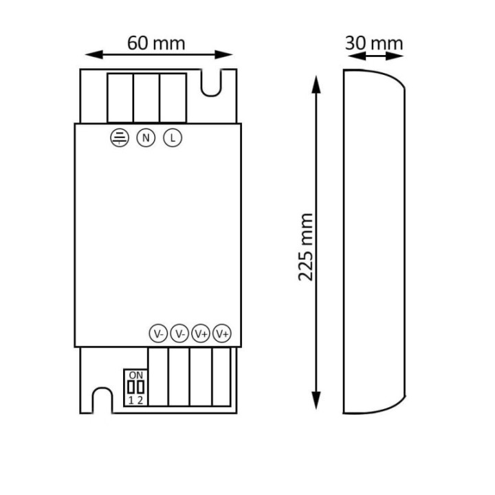 Alimentation 24V 400W – IP20 Aluminium – Haute efficacité et stabilité GaN