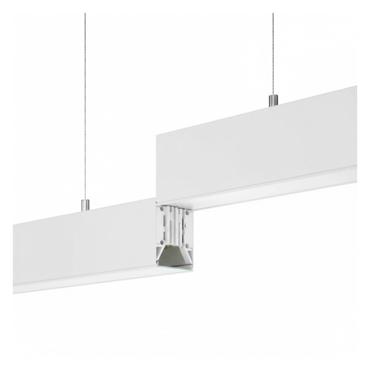 Linéaire suspendu 150 cm Blanc – 50W – 3CCT – Interconnectable