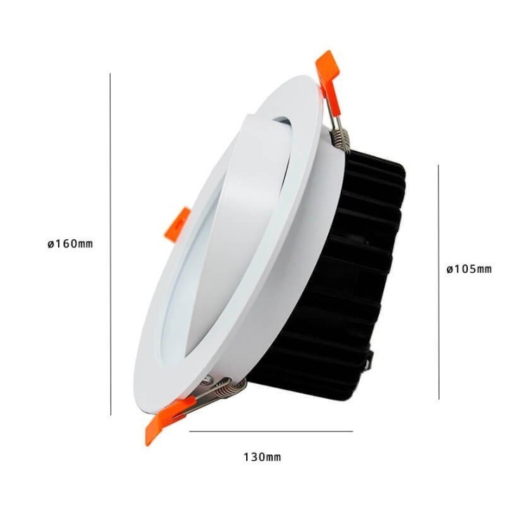 Downlight LED  Encastré 25W 120º